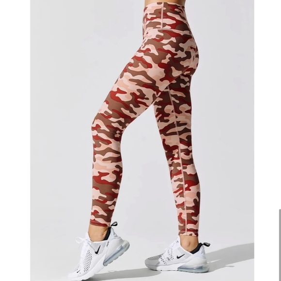 Varley Estrella Pink Brown Legging Camo Print Womens XS. - Picture 8 of 9